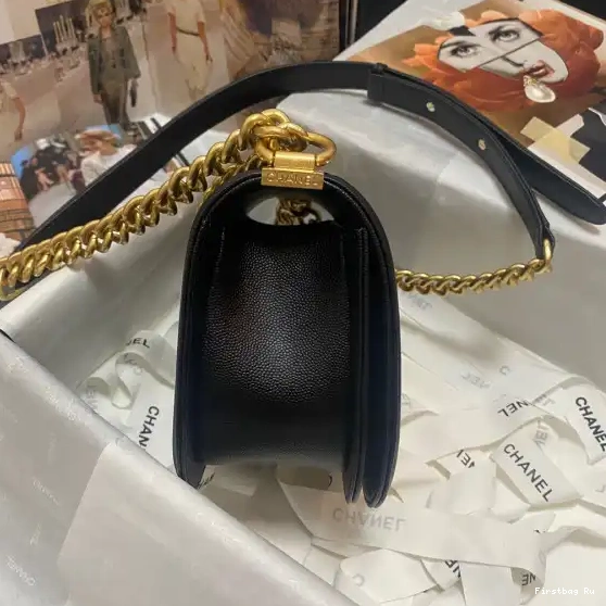 First Bag Ru SMALL BOY BAG MESSENGER CHANEL  0509